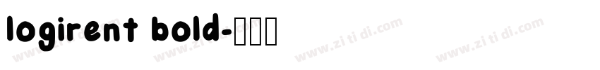 logirent bold字体转换